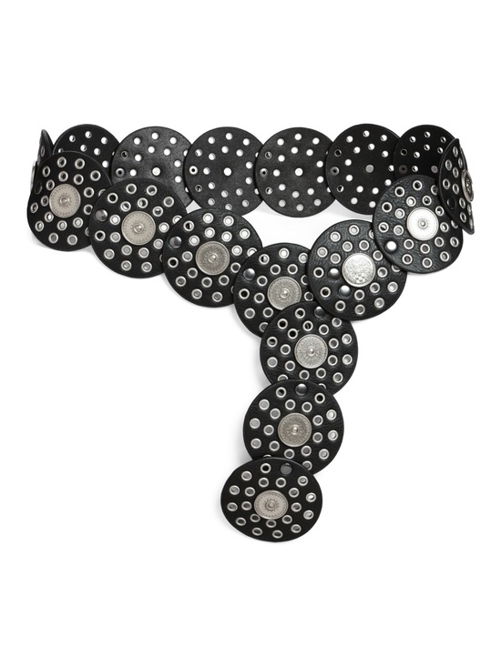 Vince Camuto Accessories - NWOT Vince Camuto Concho Grommet Disc Belt in black. Women’s Medium